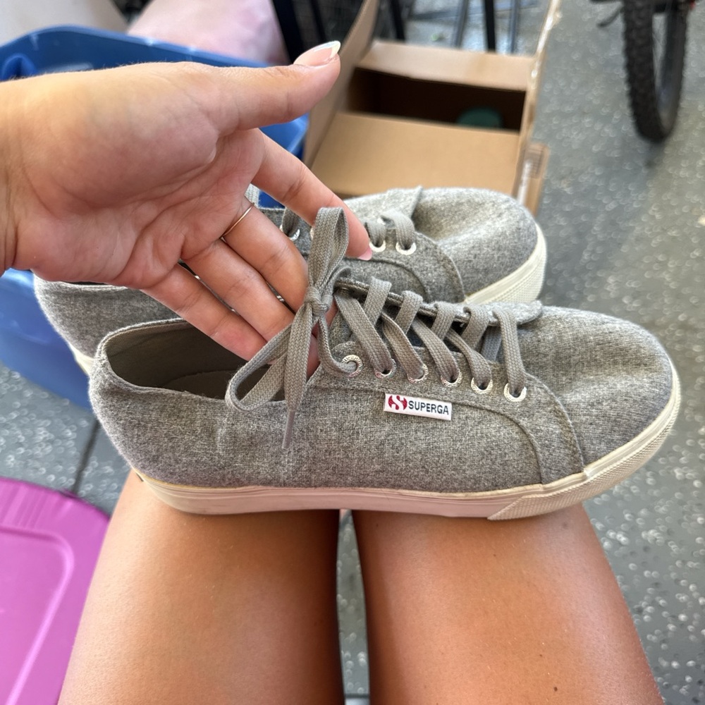 Superga Light Gray Casual Sneakers